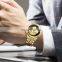 TEVISE 9006 Causal Unique Gold Watch With Vivid Eagle Dial For Men Mechanical Wristwatch