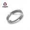 Quality Assuredc Size Metal Split Double Ring Keychain Logo Custom Ring For Bag