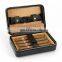Wholesale Modern Small Portable Travel Solid Wood Cigar Box Bag Cedar Wooden Cigar Humidor