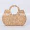 water hyacinth handbag, Handmade Straw Bag Top Zipper 100% woven from hyacinth straws Wholesale