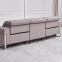 New Leather Art Functional Sofa Metal Frame Modern Minimalist Usb Leather Three Electric Sofa In-Line Combination