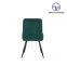 Tiptop Hot Sale New Design Luxury Green Linen Fabric Beach Wood Legs Leisure Chair For Dininig