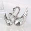 Luxury Crystal Rhinestone Diamond Swan Styles Napkin Ring For Party Wedding Table Decoration