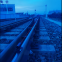 laser alignment device for measuring railway track level