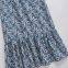 Spring new women's slim fit one neck high waisted off shoulder printed dress