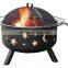 Landmann USA Big Sky Fire Pit,Wildlife,Stars,Moons with Spark screen and Cooking Grate