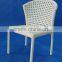 White Bistro Chairs Stacking Ourdoor Rattan Furniture