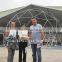 Geometric dome big steel event dome tent luxury outdoor zelte 6x6m winter tent luxury resort tent with factory price