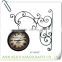 LC-85447 Wholesale home wrought metal iron decorative wall clock