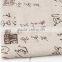 P43A1208/55% Linen 45% Cotton printed fabric/soft handfeeling