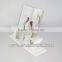 Promotional gift rotating plastic photo cube frame