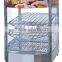 FWF-100 stainless steel electric glass food warmer display showcase, commercial food warmers