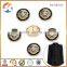 Fashion Gold With Black Epoxy Custom Logo Metal Buttons                        
                                                Quality Choice