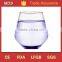 Handmade customized heat resistant rock wine glass