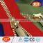 new product of shenzhen xly gold polishing metal zipper