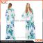 2016 Summer New Model Europe and American Fashion Latest Style Flower Printed Bohemia Sexy Beach Deep V Cadual Dress for Women                        
                                                                Most Popular
