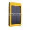 Shenzhen factory price fashionable solar power bank 10000mah battery charger