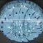 Green color with crystal chandelier chinese lighting