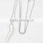 Charm 316L Stainless Steel Silver Chili Pendant Necklace