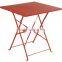 Hot sale steel frame foldable camping table made in China/ellipse outdoor table