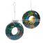 Ring form garden mosaic glass hanging automatic pigeon water feeder
