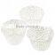 12pcs Laser Cut White Flower Vine Cupcake Wrappers Wraps Wedding Birthday Tea Party Decorations Free Shipping