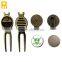 Digital printing golf ball marker with divot tool in wholesale