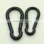 Steel strong black swivel carabiner snap hook