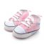 A-bomb Factory Directly Sale Colorful Baby Girl Baby Boy Prewalker Infant Sweet Canvas Sneaker Anti-skid Soft Shoes Trainer