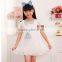 Hot sell good quality little kids fancy dress lovely summer dress girls lace frock designs
