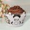 Halloween promotional laser cut cupcake wrapper decoration