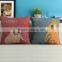 Cotton Linen Cute animal design Square Cushion Cover Throw Sofa Pillow Case Bar Decor