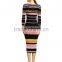 Hot sale latest Autumn sexy slim stripe longsleeve ladies western dress designs