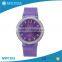 Unisex wholesale pvc strap stainless steel back custom kids watches