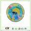 Eco-friendly 10*10*0.35cm Colorful Practical Beautiful Soft PVC Cup Coaster