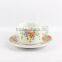 High quality ceramic cup and saucers cup and saucer flower pot