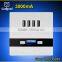 Hot New Products Wallpad White PC110~250V Electrical LED 4 Usb Charger Ports USB Power Wall Light Socket
