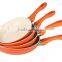 Aluminium froged ceramic coating kitchen utensils frying pan sets