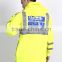 Adult raincoat outdoor waterproof polyester reflective police rain jacket