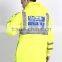 Adult raincoat outdoor waterproof polyester reflective police rain jacket