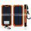 12000mAh solar power bank charger