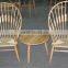 Country Style Windsor Solid Wood Chair Natural Dining Room Chair Home Kitchen