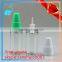 Pet Plastic Bottle 10ml for e Liquid Bottle 10ml 15ml With White Child Proof and Tamper Proof Cap