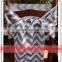 high quality blue chevron satin chair sash for wedding chair bowtie