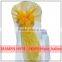 Organza 65*275cm Hood Cover Chair Sashes Tie Bow Wedding Party Cover Banquet Decoration