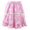 Kaiyo wholesale skirts girls boutique print cotton ruffle dress ,baby skirt top,12 year girl without dot dress