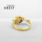 2 Halo Step Round 10K Gold Yellow Ring Sona nscd Simulated Diamond Ring Jewelry Ring New Wedding Engagement Rings For Women Gift