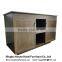 hotel furniture Refrigerator cabinet combo with laminate top two doors