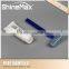 Pivot triple blade stainless steel disposable razor