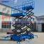 Outdoor indoor hydraulic mobile scissor lift table for cleaning